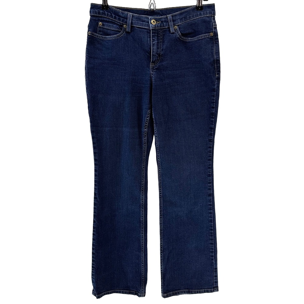 DULUTH TRADING CO. Women's Mid-rise Bootcut Jeans • 8 •‎ medium wash blue